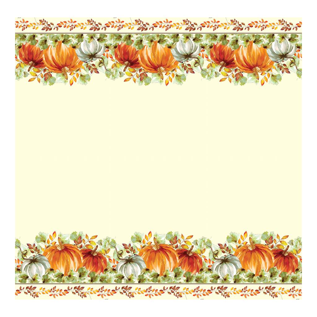 Autumn Round Tablecloth Painted Pumpkins by erin/_/_kendal Dark  Fall Watercolor Colored Cotton Sateen Circle Tablecloth by Spoonflower